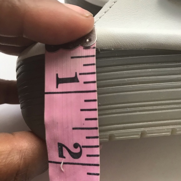 Fly London Etan White Leather Slides Wedge Heel Sandals - Picture 14 of 15